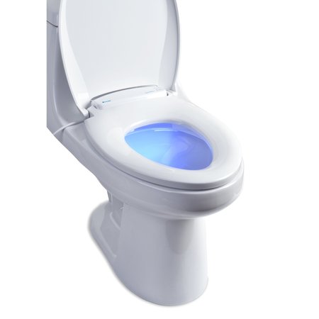 BRONDELL LumaWarm Heated Nightlight Toilet Seat-Round White L60-RW